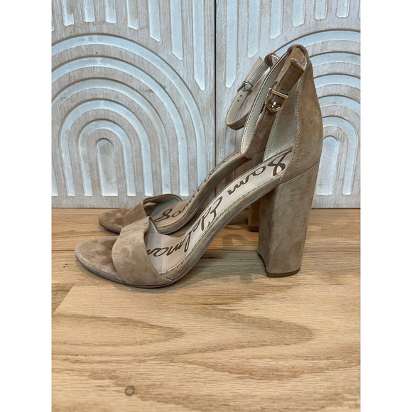 Sam Edelman Block Suede Heels - Picture 3 of 5